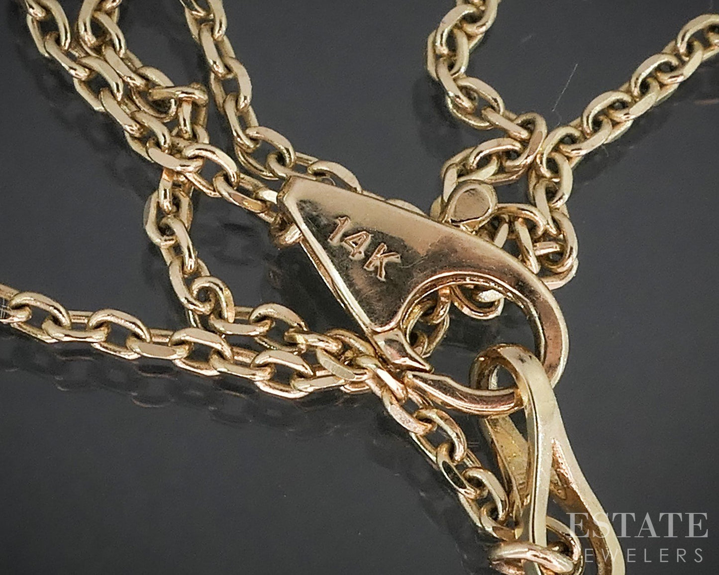 14k Yellow Gold Round Natural 5.00ctw Diamond Station Tennis Necklace 9g i19130