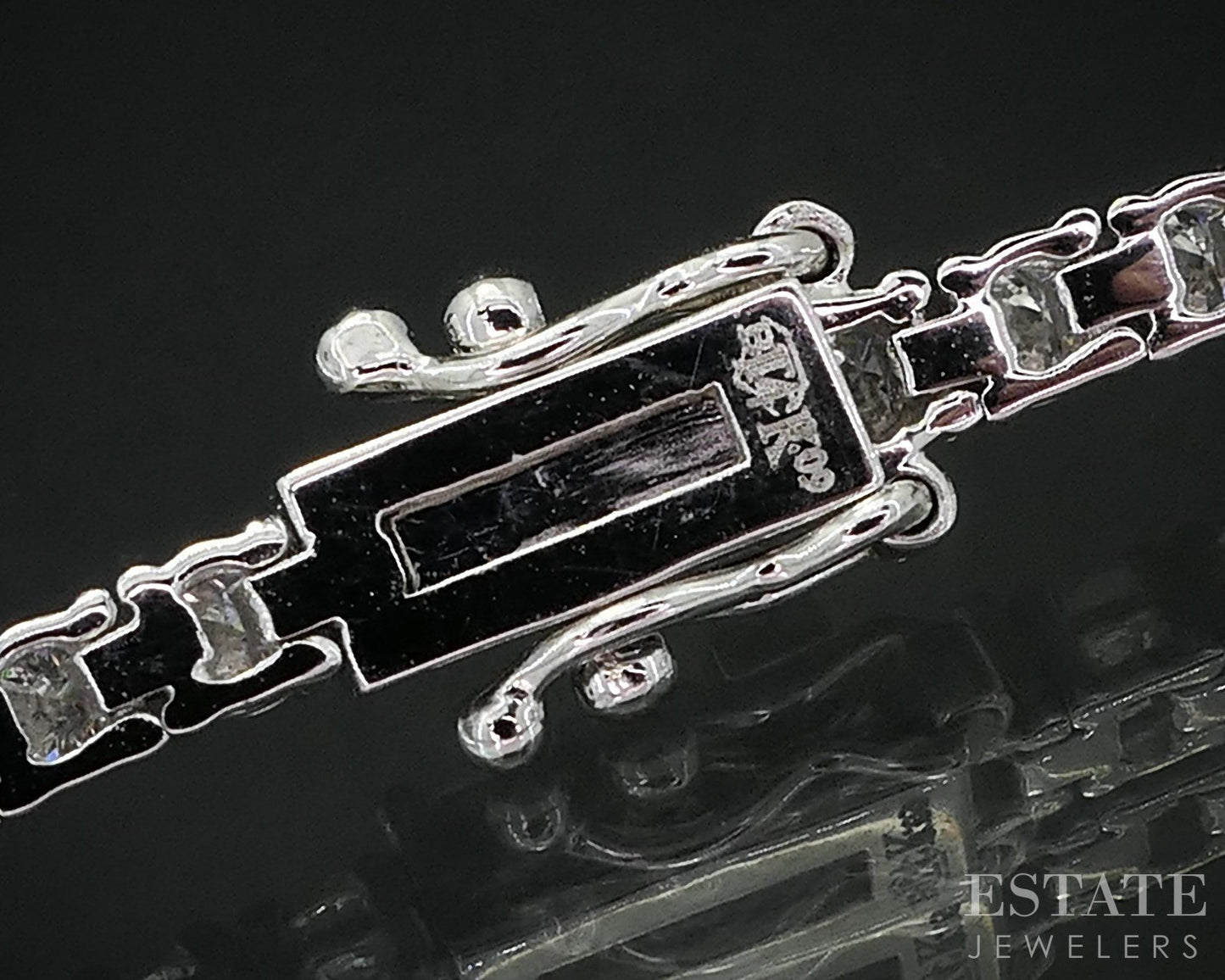 14k White Gold Natural 3.09ctw Diamond Ladies Tennis Bracelet 7.0g 7"L i19133