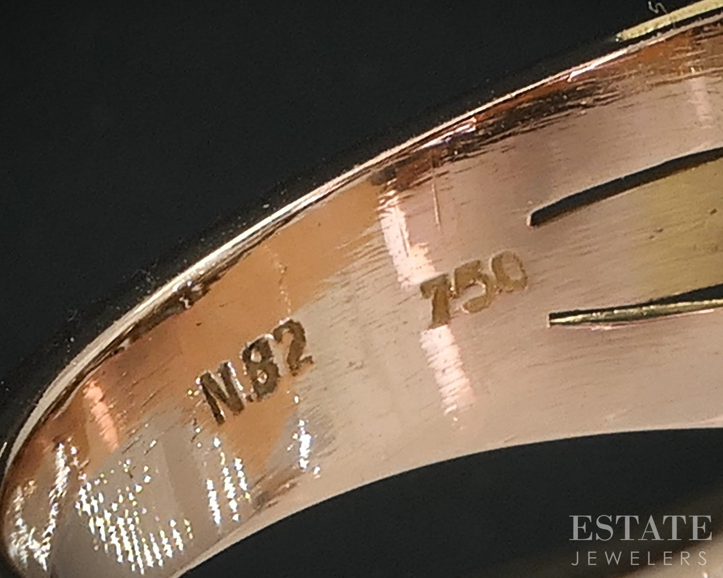 Retro 18k Gold & Platinum Single Cut .14ctw Diamond Cluster Ring 10.2g i19146