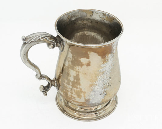 Sterling 1762 Charles Whipham & Charles Wright Handled 4" Cup 256g p18866