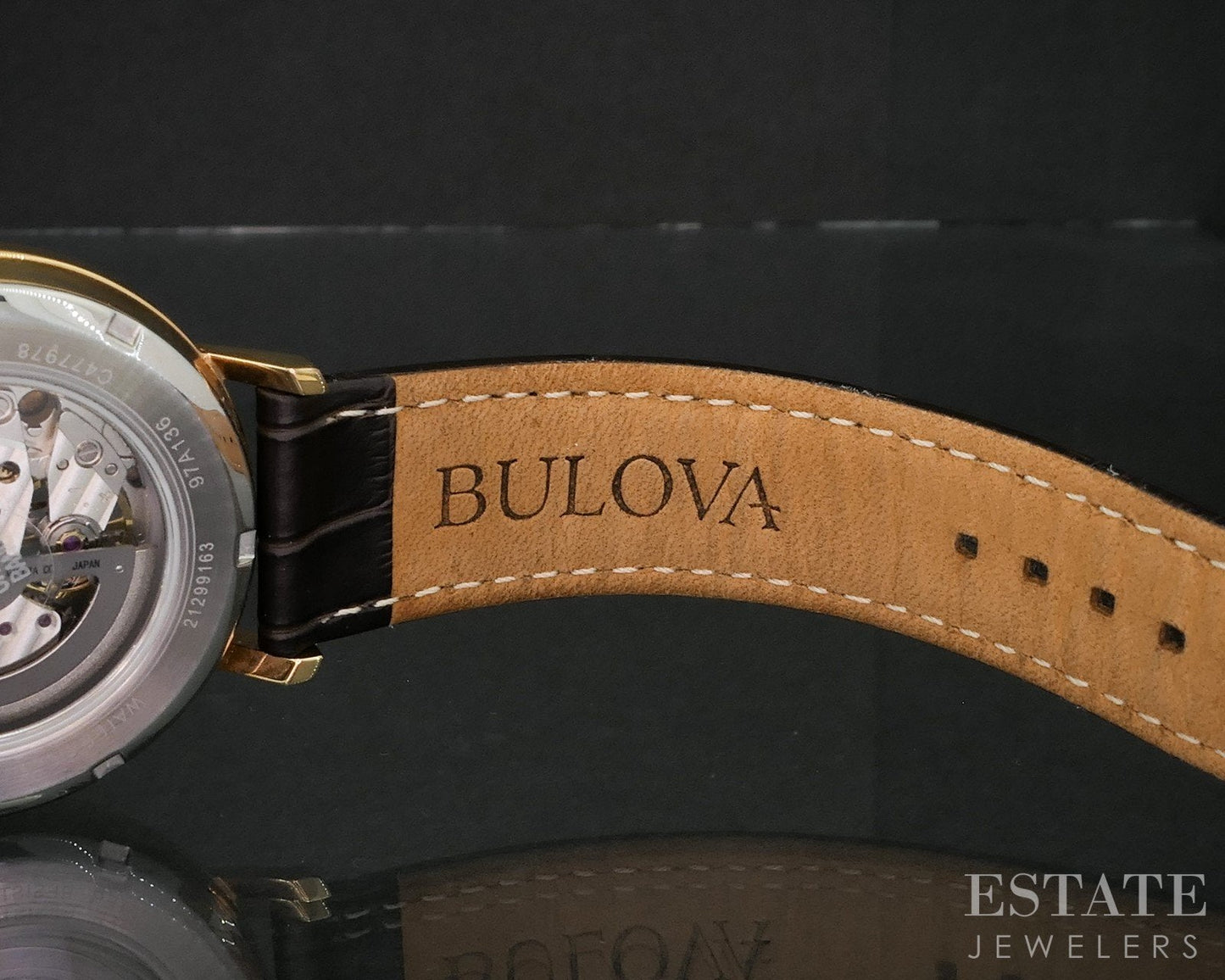 Bulova Aerojet Automatic Skeleton Dial 97A136 Stainless Mens Watch i19232