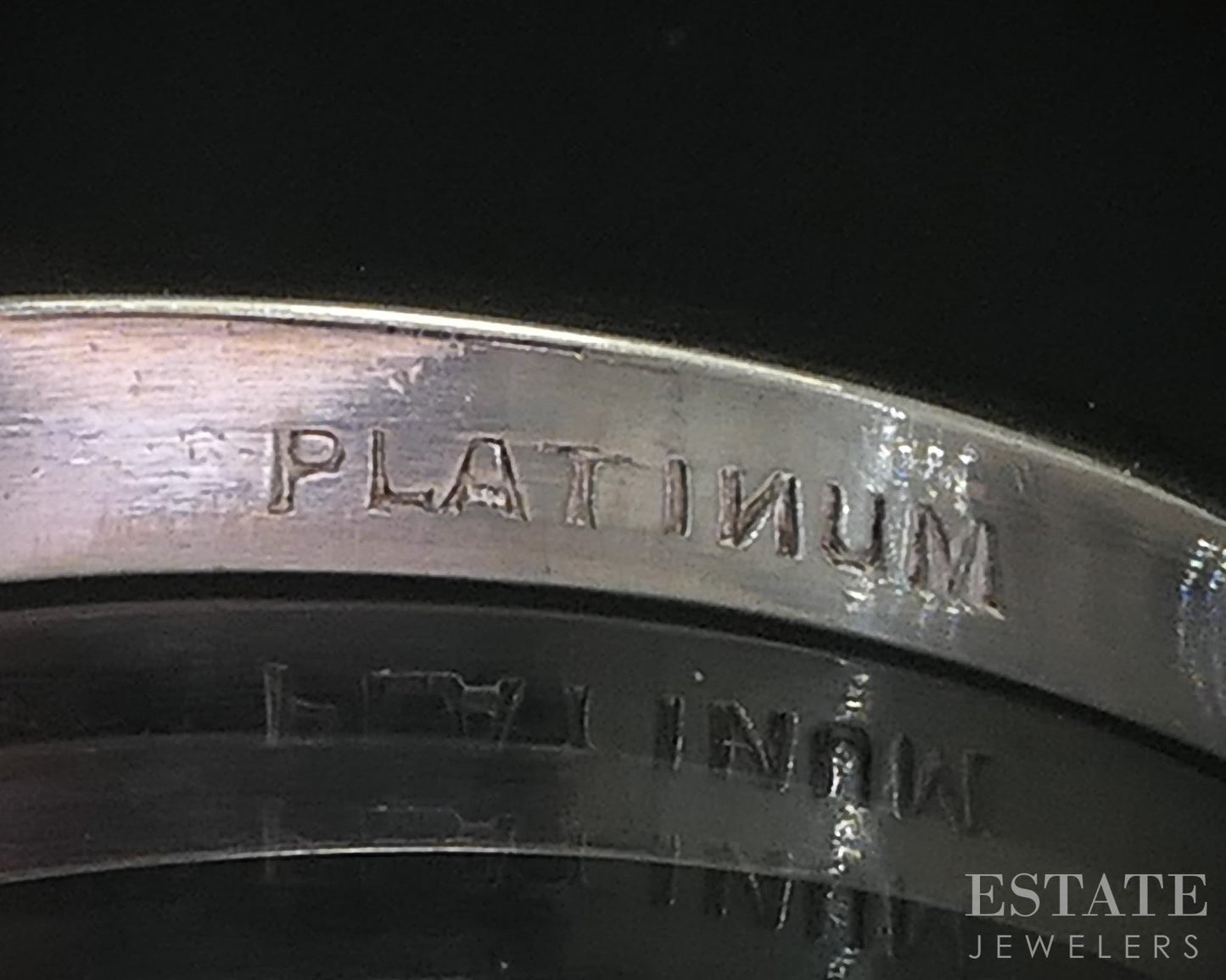 Vintage Platinum Round Natural .28ctw Diamond Ladies Wedding Band 6.8g i19240