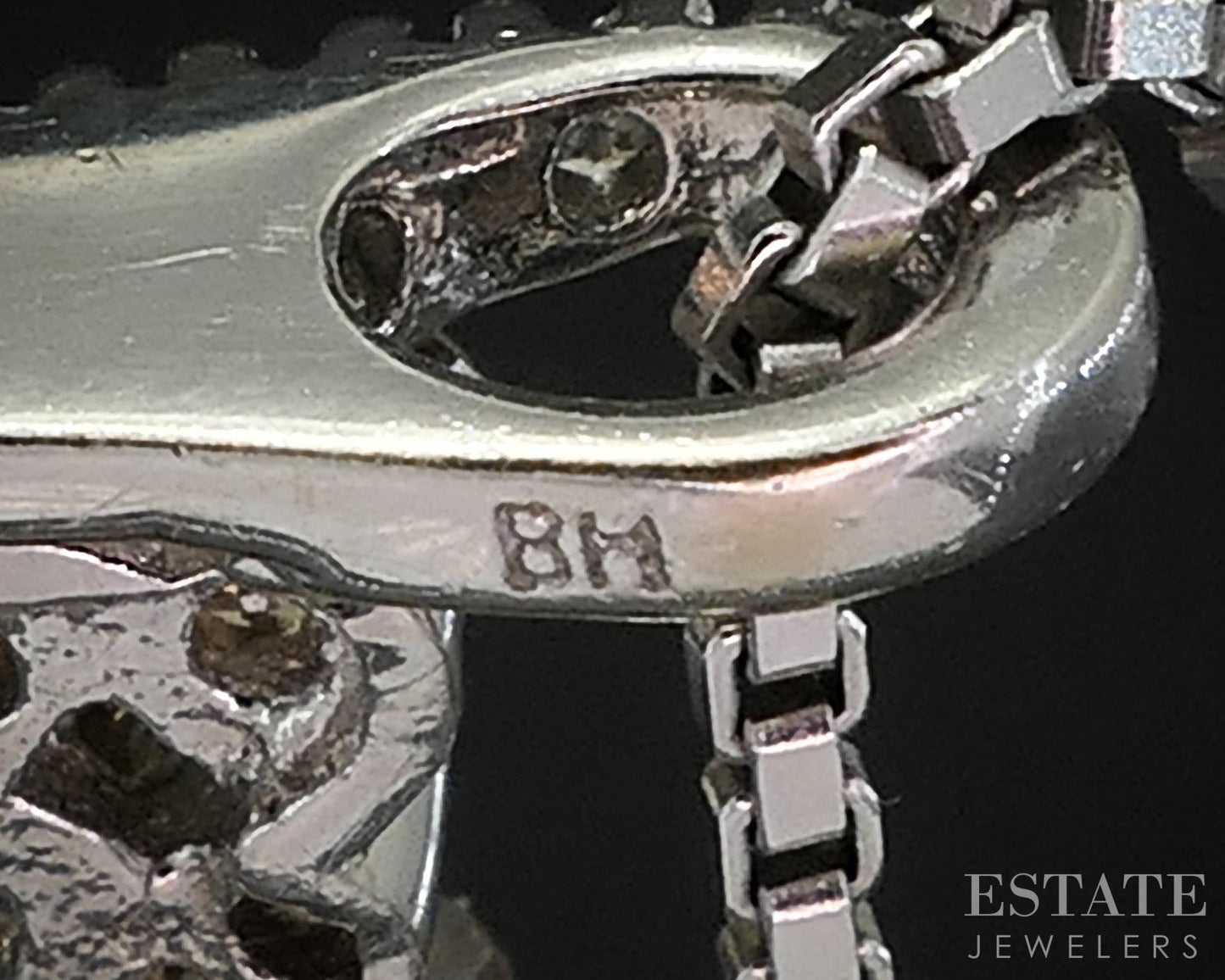 14k White Gold EFFY Natural .39ctw Diamond Ladies Necklace 6.7g 20"L i19241