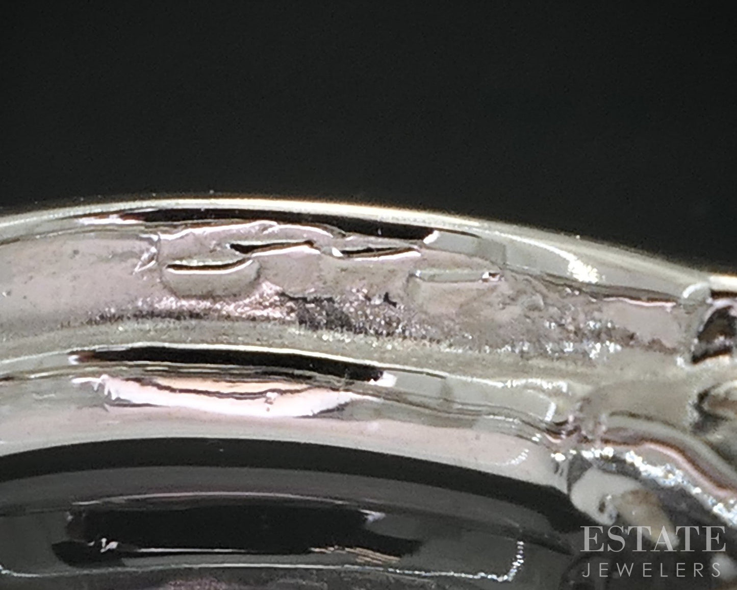 14k White Gold Natural .15ctw Diamond Circle Ladies Necklace 2.9g 18"L i19247