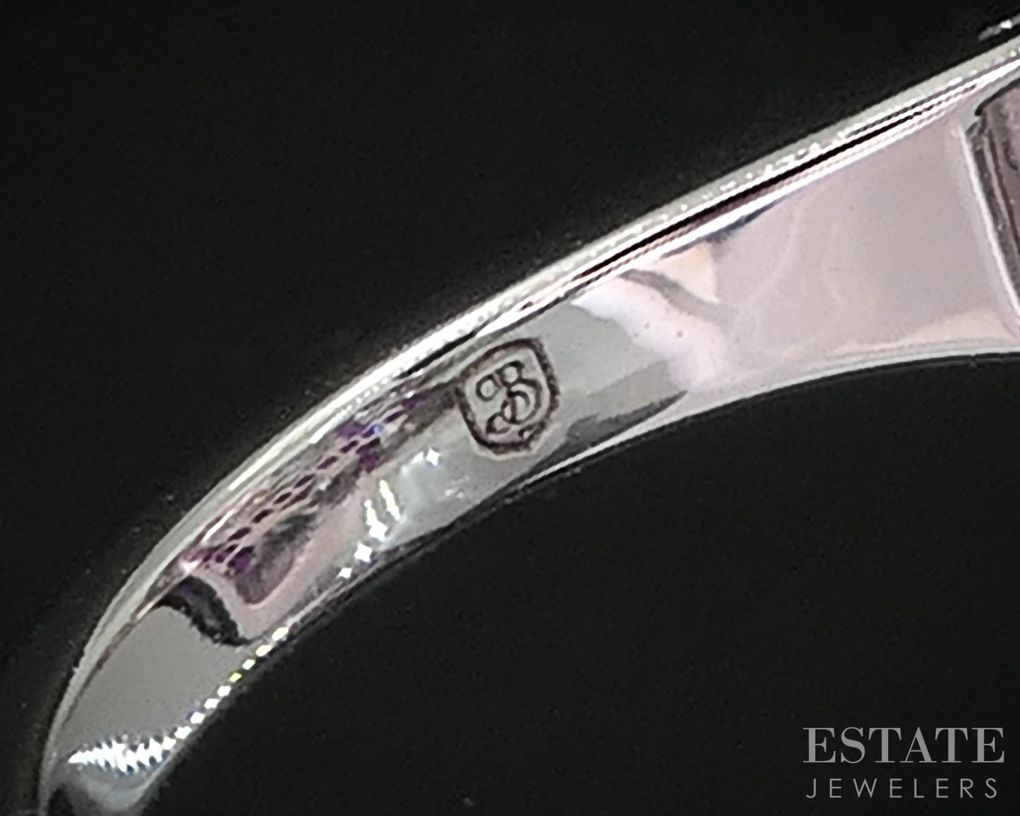 Art Deco 14k White Gold Natural Diamond & Ruby Filigree Cocktail Ring 3g i19298