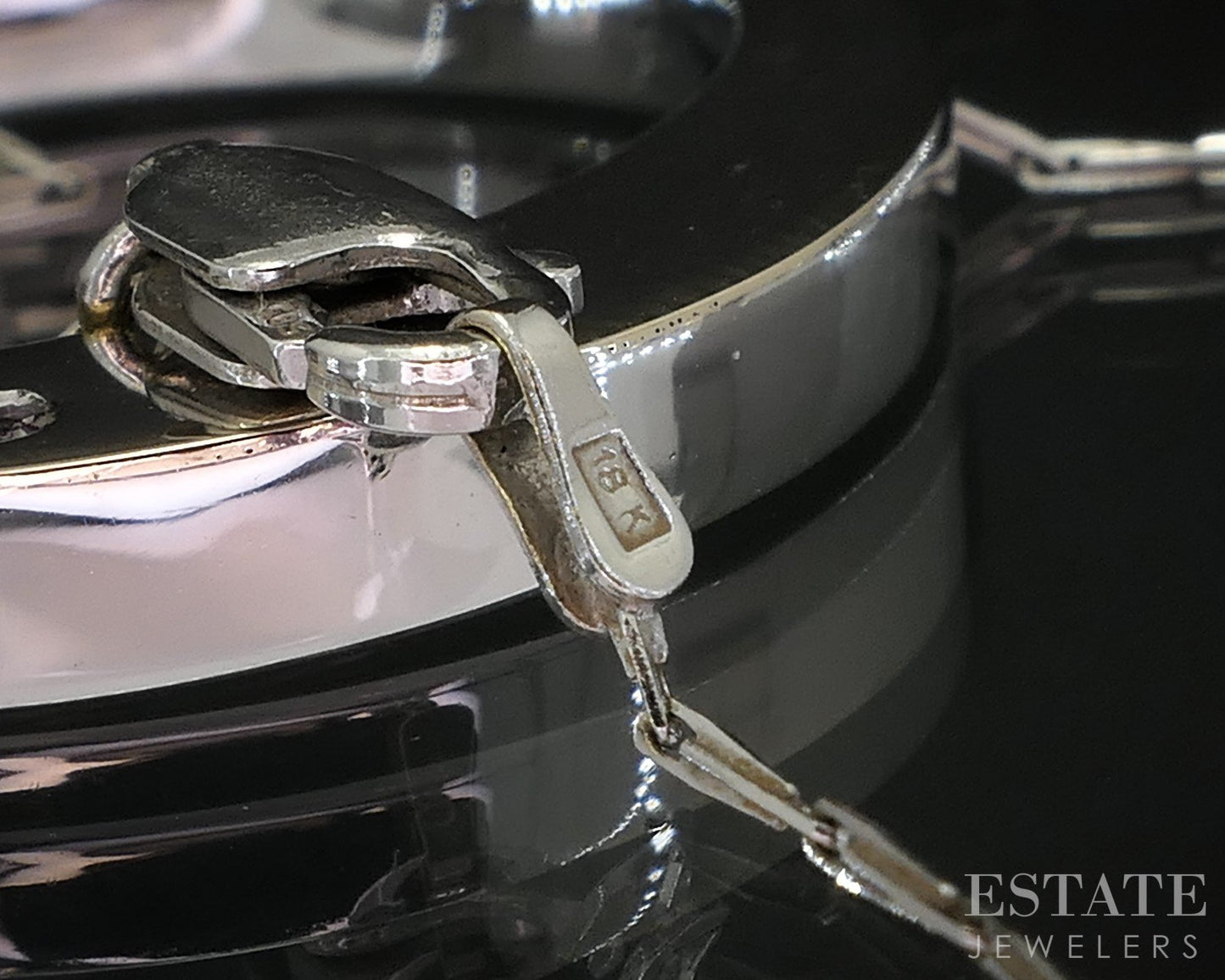 18k White Gold Roberto Coin Ruby Oval O-Pendant Ladies Necklace 7g 16.5"L i19313