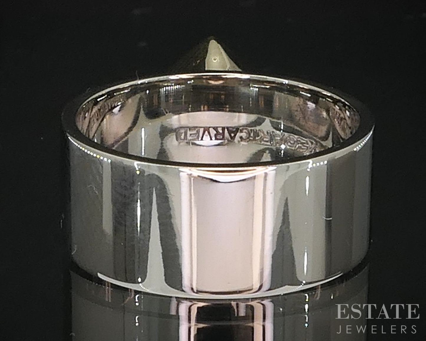 14k Two Tone Gold Princess Natural 1.24ct Diamond Solitaire Band Ring 7g i19344