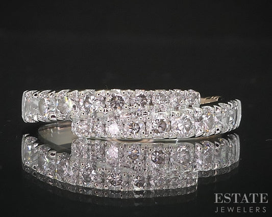 14k White Gold Pnina Tornai Natural 1ctw Diamond Ladies Bypass Band 3.7g i19342