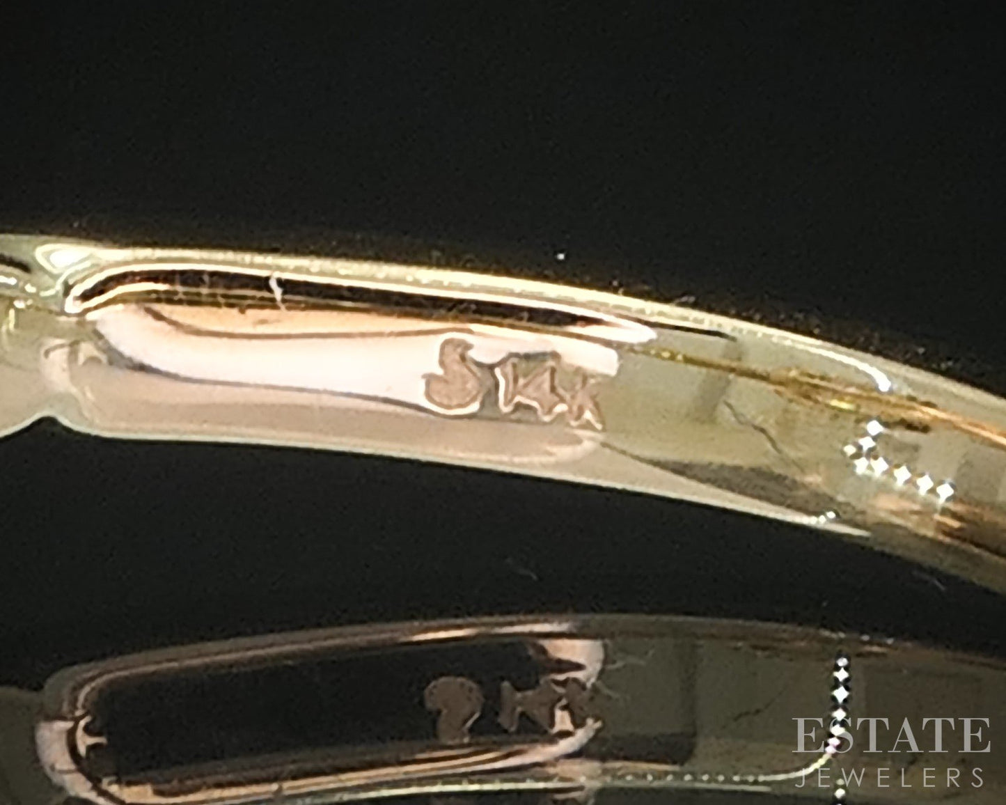 14k Yellow Gold Radiant Natural .80ct Diamond Halo Engagement Ring 3.3g i19361