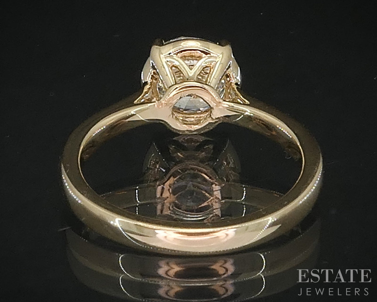 14k Yellow Gold Round GIA Natural 1.68ct Diamond Solitaire Ring i19363