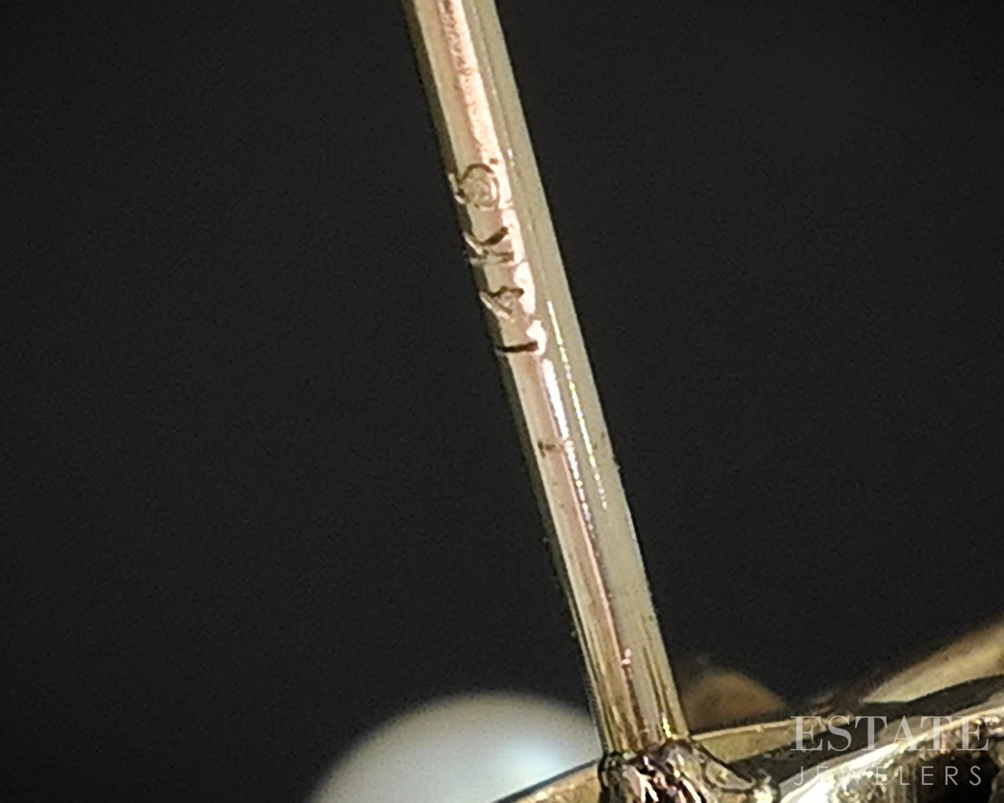 14k Yellow Gold 4-5mm Cultured Akoya Pearl Cluster Stud Earrings 7.3g p84056