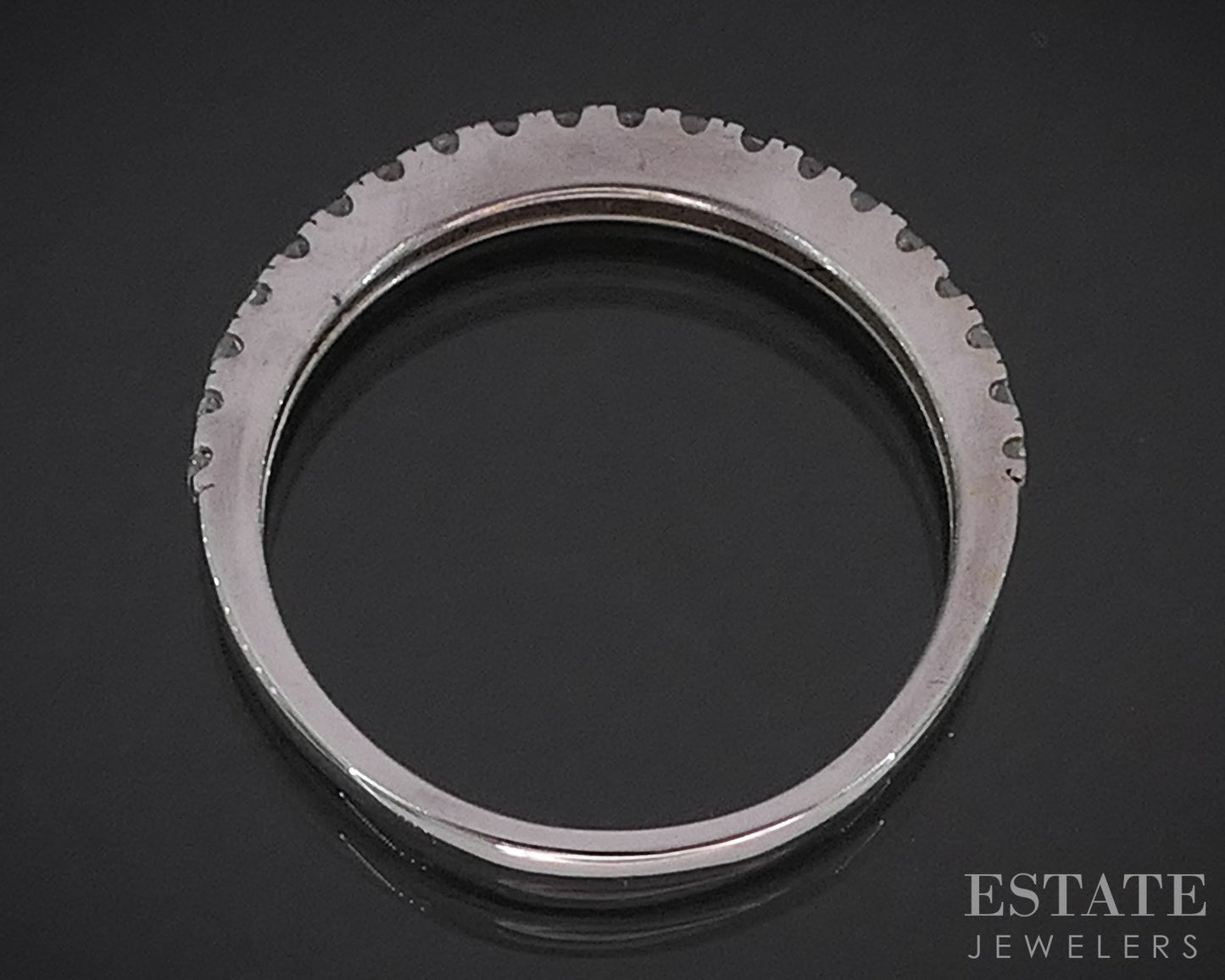 10k White Gold Natural .20ctw Diamond Ladies Wedding Band 1.4g i19589b