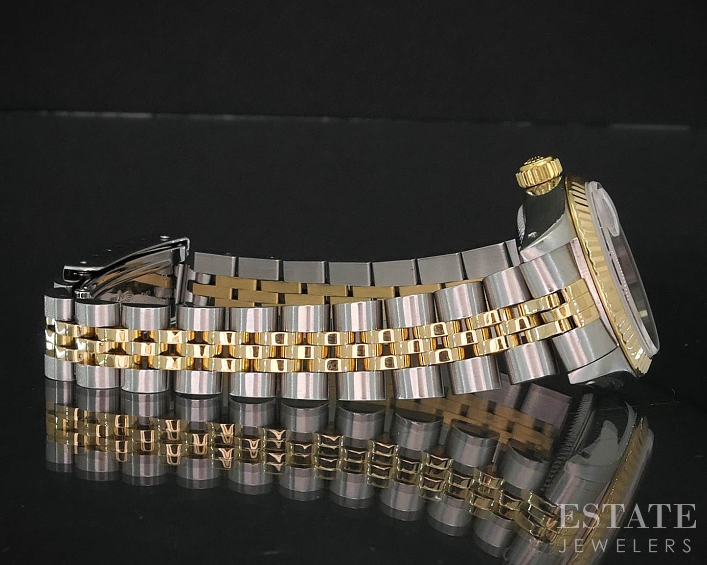 1989 Rolex Datejust 69173 Two Tone 18k Stainless 26mm Ladies Watch i19620