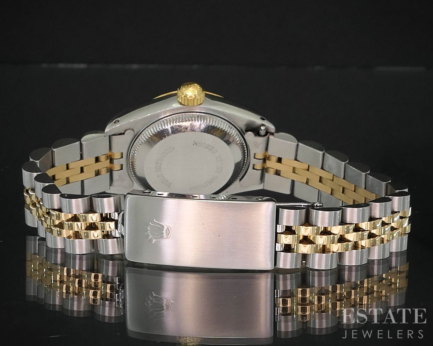 1989 Rolex Datejust 69173 Two Tone 18k Stainless 26mm Ladies Watch i19620