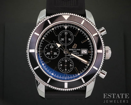 Breitling Superocean Heritage A13320 Black Stainless Mens Watch p82897