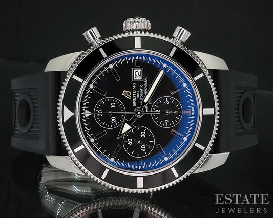 Breitling Superocean Heritage A13320 Black Stainless Mens Watch p82897