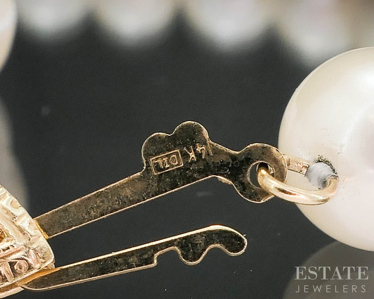 14k Yellow Gold 8.1mm Freshwater Pearl Ladies Necklace 17.5"L i19669b