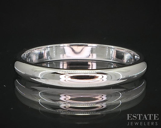 14k White Gold 2.4mm Smooth Ladies Wedding Band 1.7g i19653b