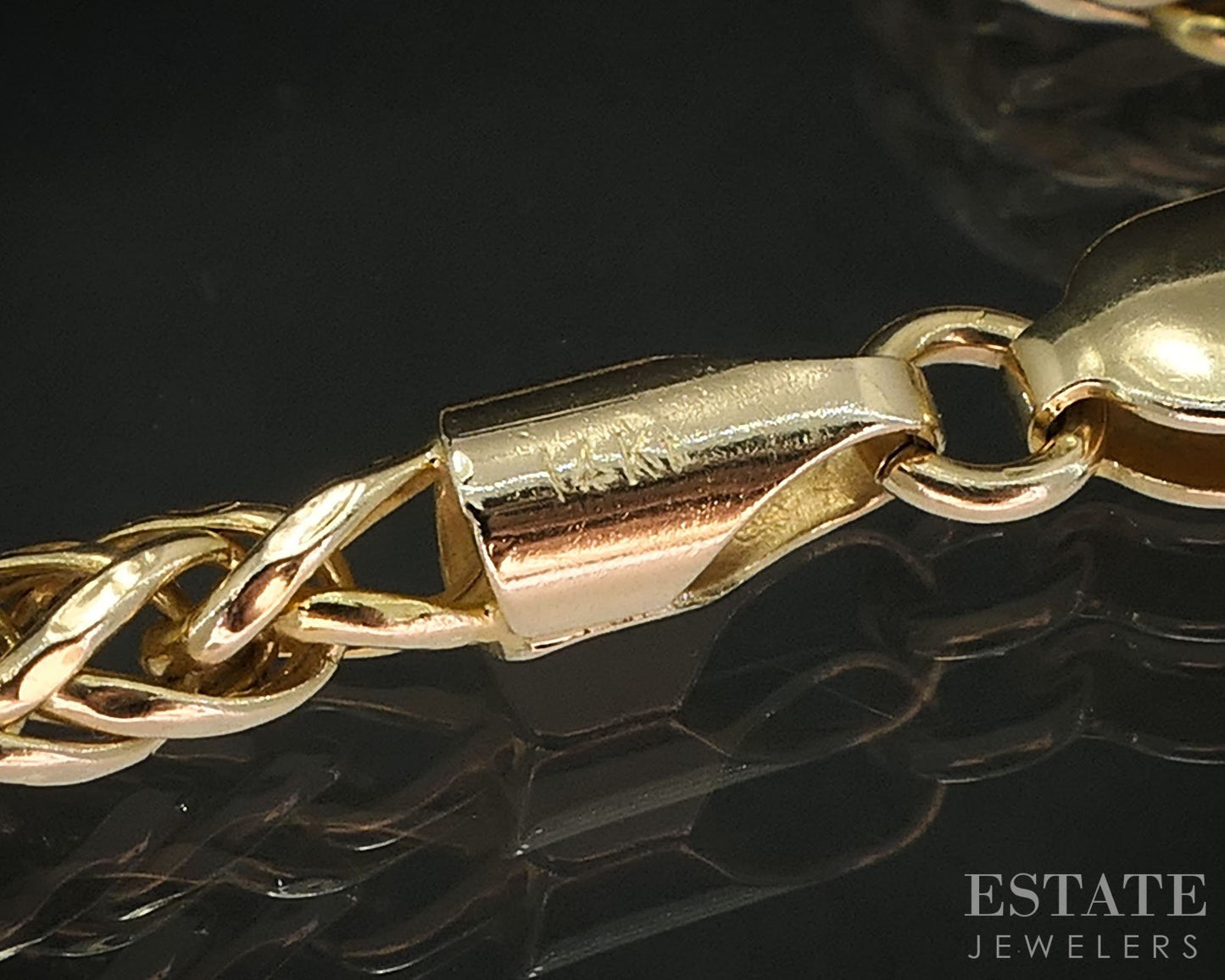 14k Yellow Gold 2.8mm Wheat Chain Link Necklace 7.8g 20.5"L i19658b