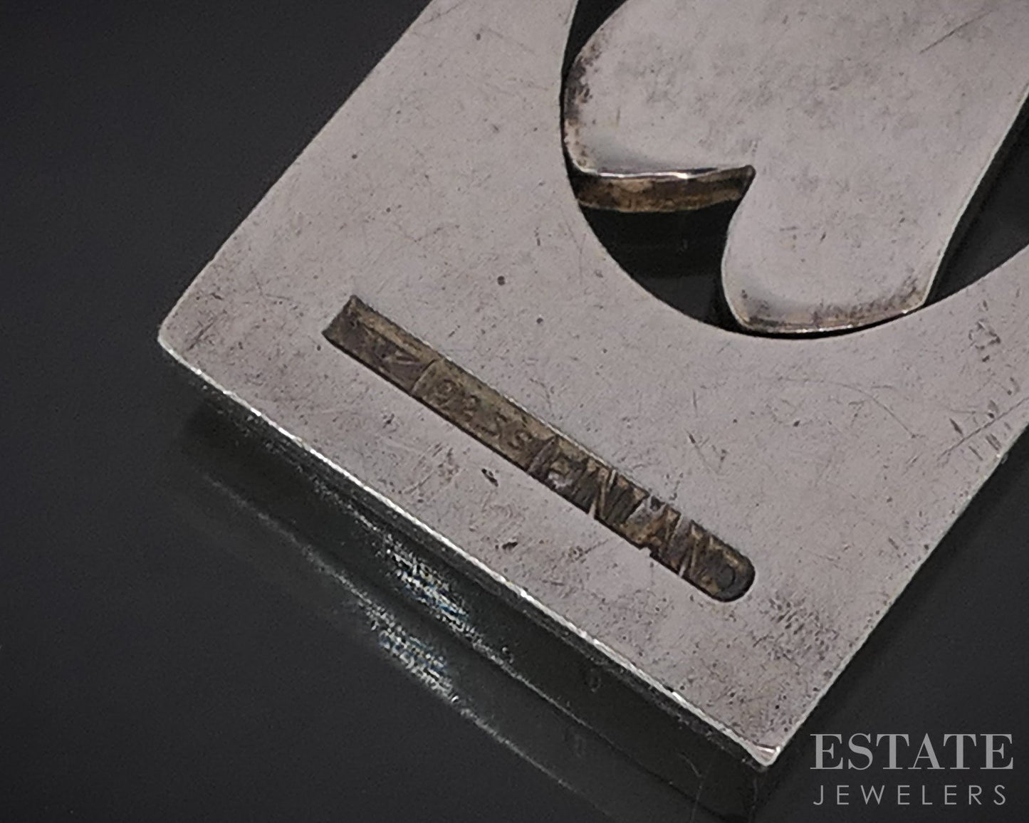 Sterling Elis Kauppi Kupittan Kulta Finland Bee Frame Charm Pendant 4g i19733