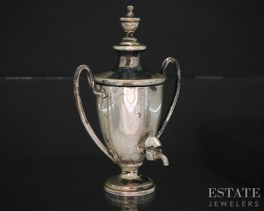 Sterling Silver Dollhouse Minature Tea Urn 19.8g i19714