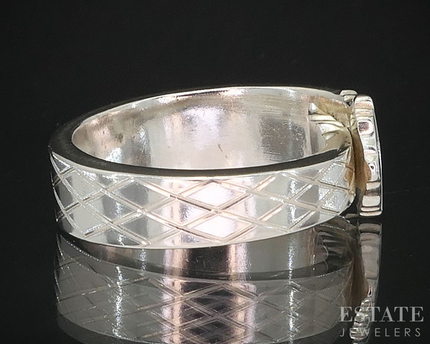 1930's Sterling Silver Tiffany & Co. Hampton Pattern Spoon Ring 9.1g i19754