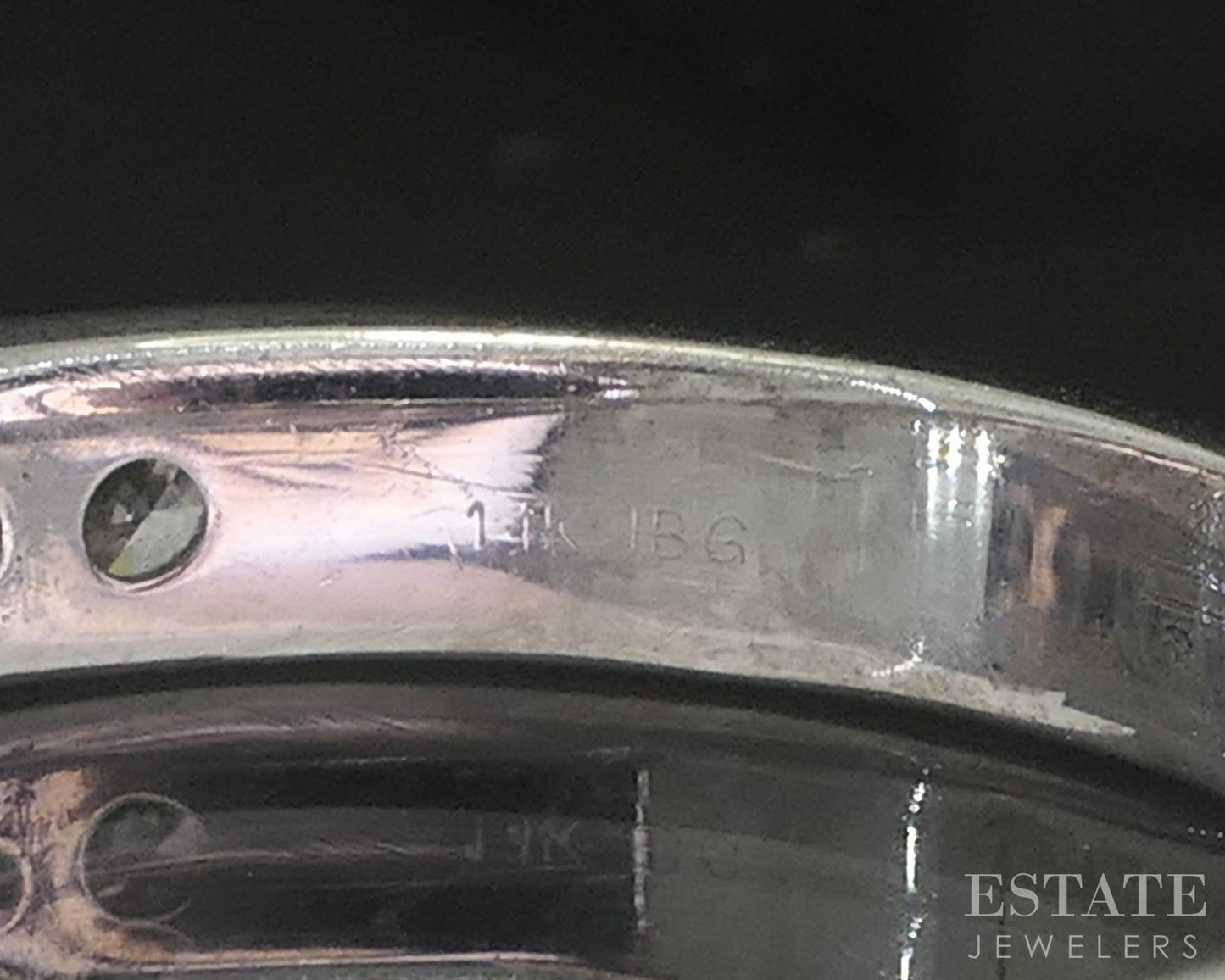 14k White Gold Natural .33ctw Diamond Ladies Wedding Band 2.7g i19767