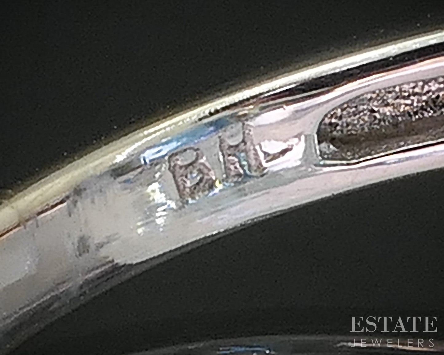 14k White Gold EFFY Natural Blue Topaz & Peridot Ladies Ring 5.2g i19912b