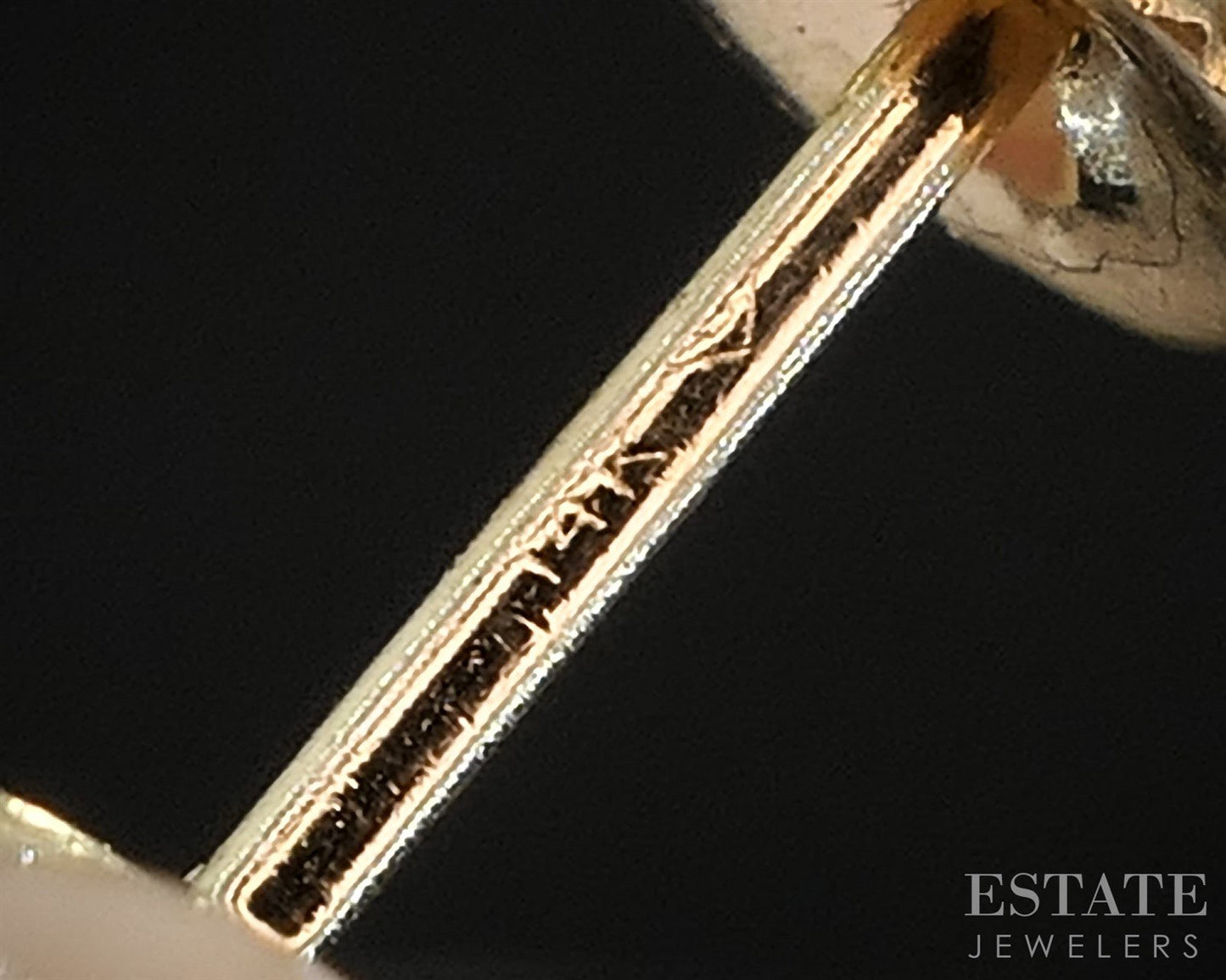 14k Yellow Gold Round Natural .38ctw Diamond Stud Earrings i19917