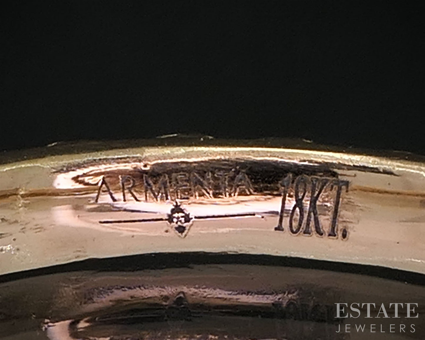 18k Yellow Gold Armenta Turquoise Enameled Eternity Band Ring 2.3g i19919