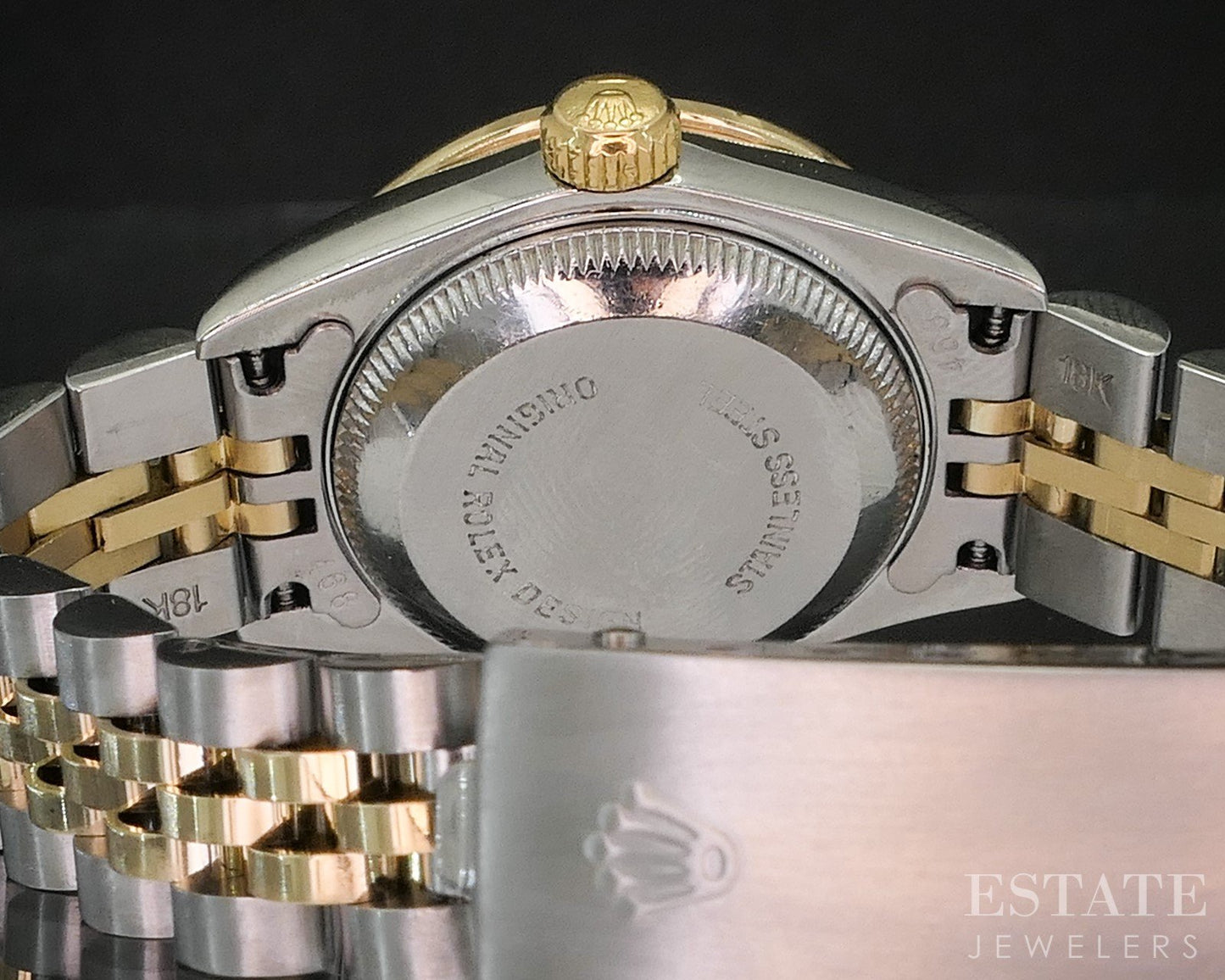 1995 Rolex Datejust 69173 Two Tone Ruby Diamond 26mm Ladies Watch i20005