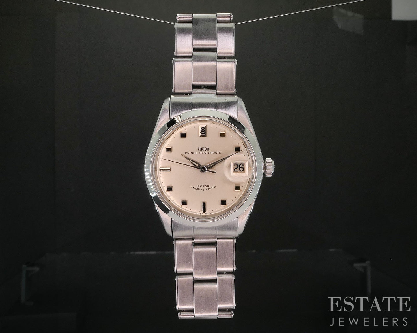 1965 Tudor Prince Oysterdate 7996 Small Rose Rolex Rivet Mens Watch i20004