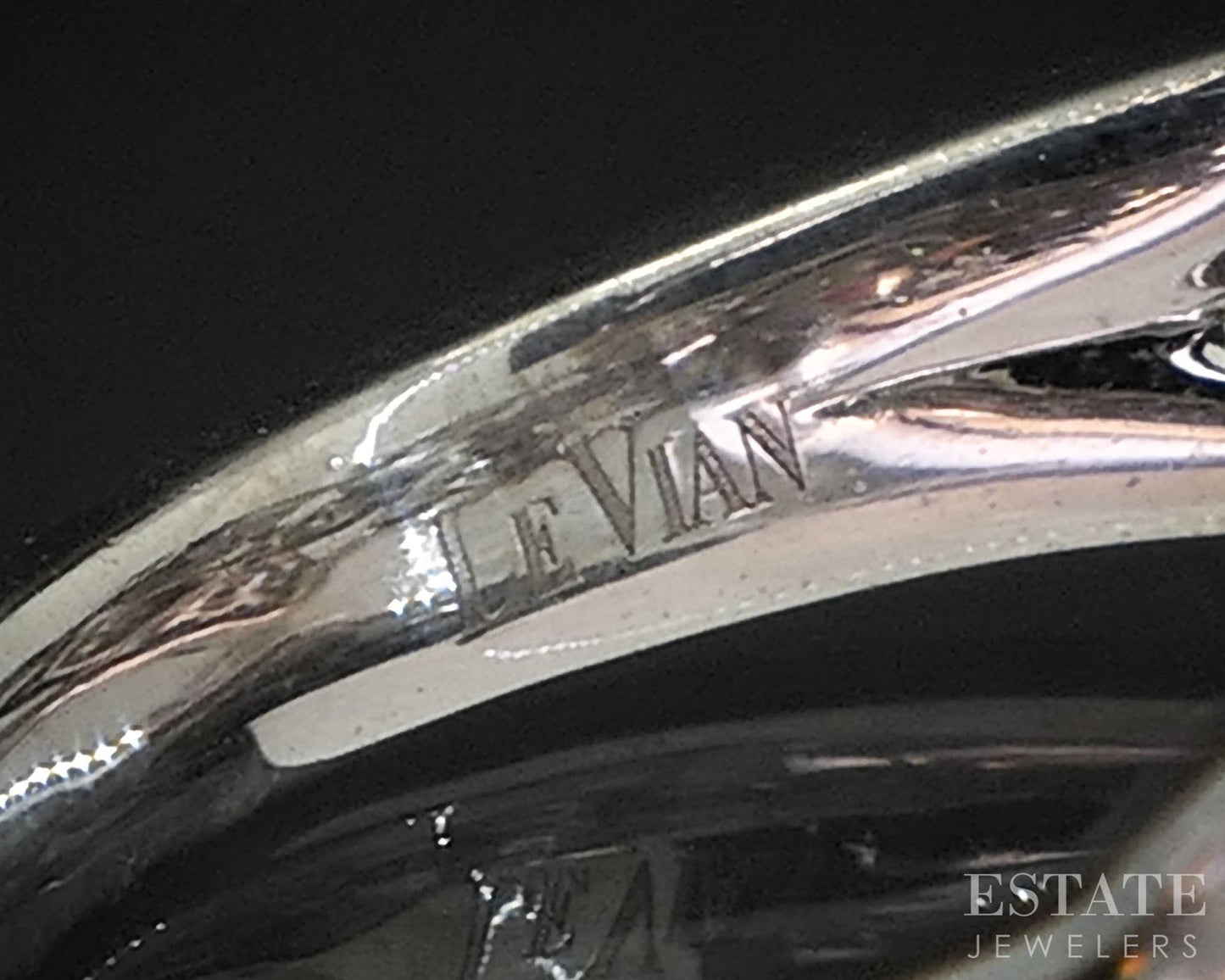 Platinum LeVian Natural .60ctw Vanilla Diamond 3-Row Band Ring 7g i20015