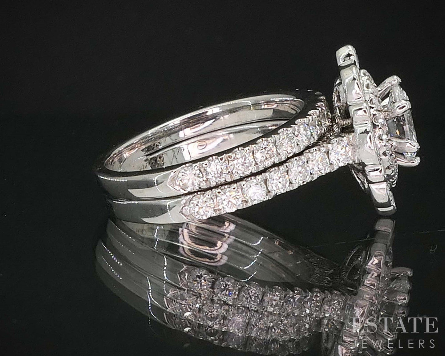 14k White Gold Marquise Natural 1ctw Diamond Neil Lane Wedding Set 6.3g i20011