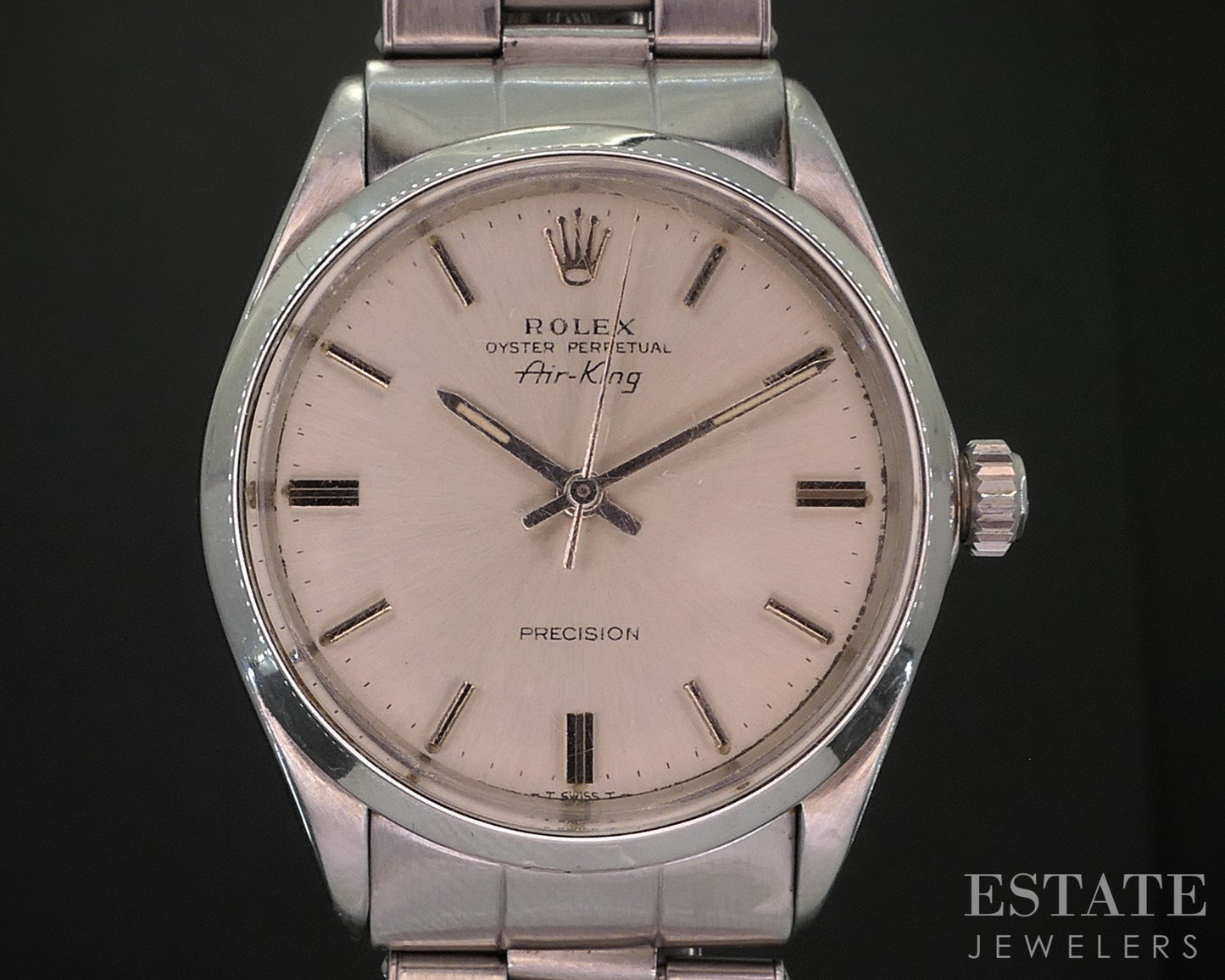 1969 Rolex Air-King 5500 Rolex Rivet Bracelet Mens Watch i20027