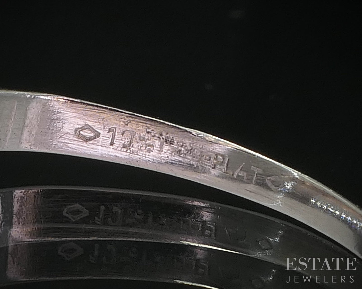 Antique Art Deco Platinum OEC Natural .44ct Diamond Engagement Ring 2.5g i20032