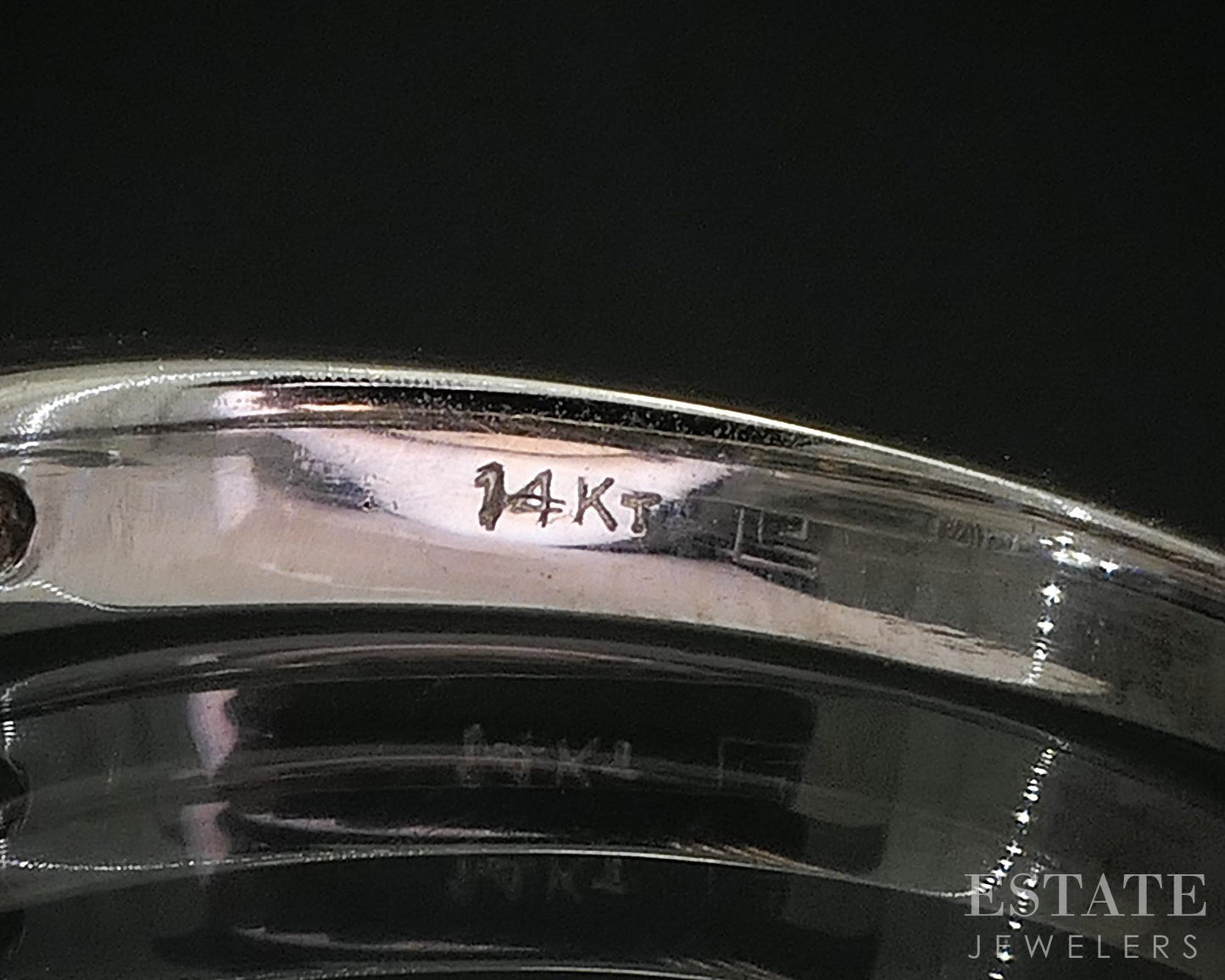 Matching 14k White Gold Natural 1.64ctw Diamond Wedding Band Set 8.2g i20090
