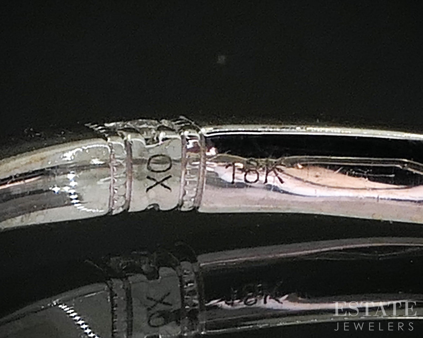 18k White Gold Natural .06ctw Diamond Monique Lhullier Wedding Band 2.1g i20204