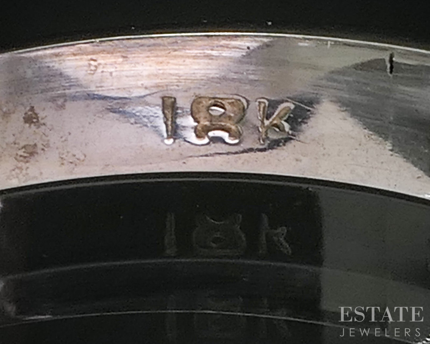 Vintage 18k White Gold Natural .10ctw Diamond Ladies Wedding Band 2.4g i20224