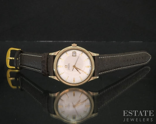Vintage 1966 Omega Gold Filled Automatic Date Cal. 563 Mens Watch i20263