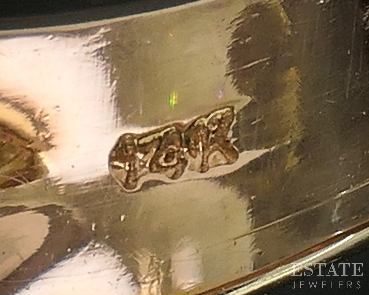 14k Yellow Gold EFFY Natural Ruby & Diamond Cluster Ladies Band Ring 7.8g i20319