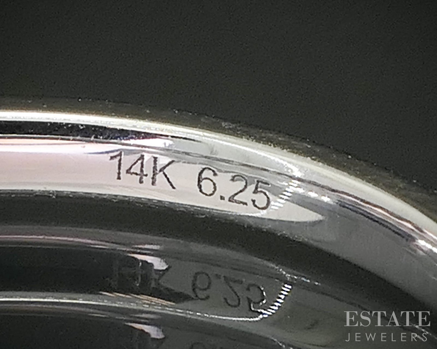 14k White Gold Round Natural .40ctw Diamond Ladies Wedding Band 2.4g i20326