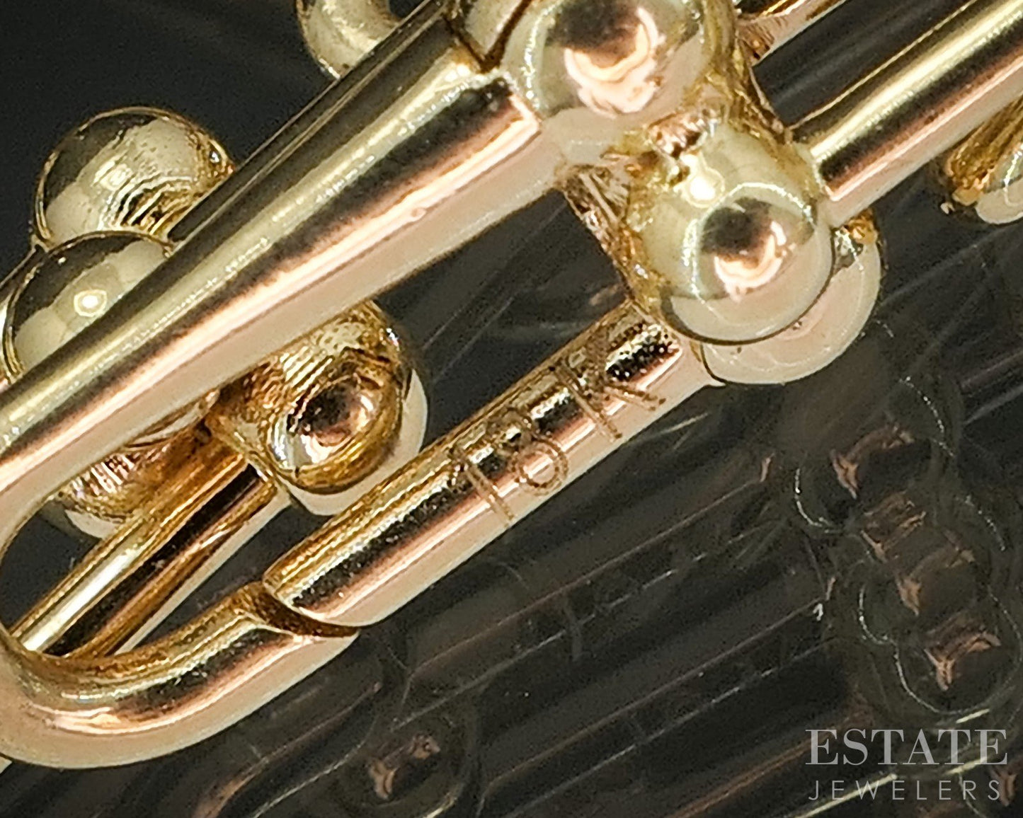 18k Yellow Gold 4mm Barbell Style Chain Link Ladies Necklace 11.6g 18"L i20327