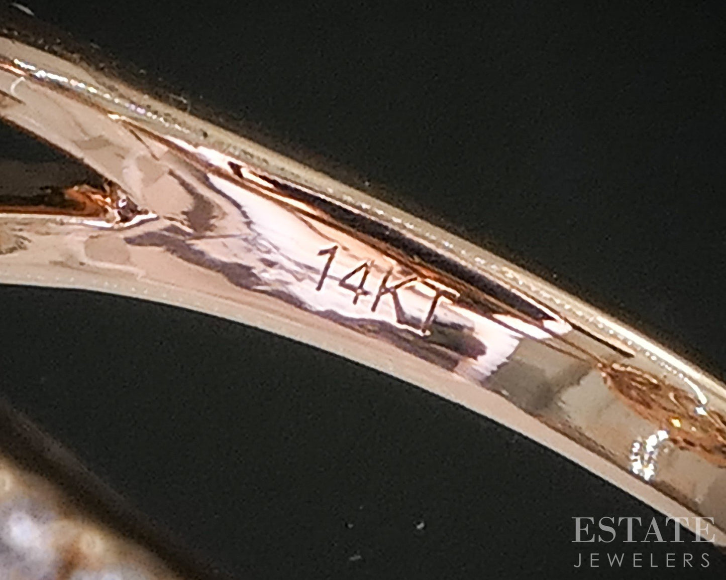 14k Rose Gold 2ct Natural Peach Morganite & Diamond Halo Ladies Ring 3.6g i20325