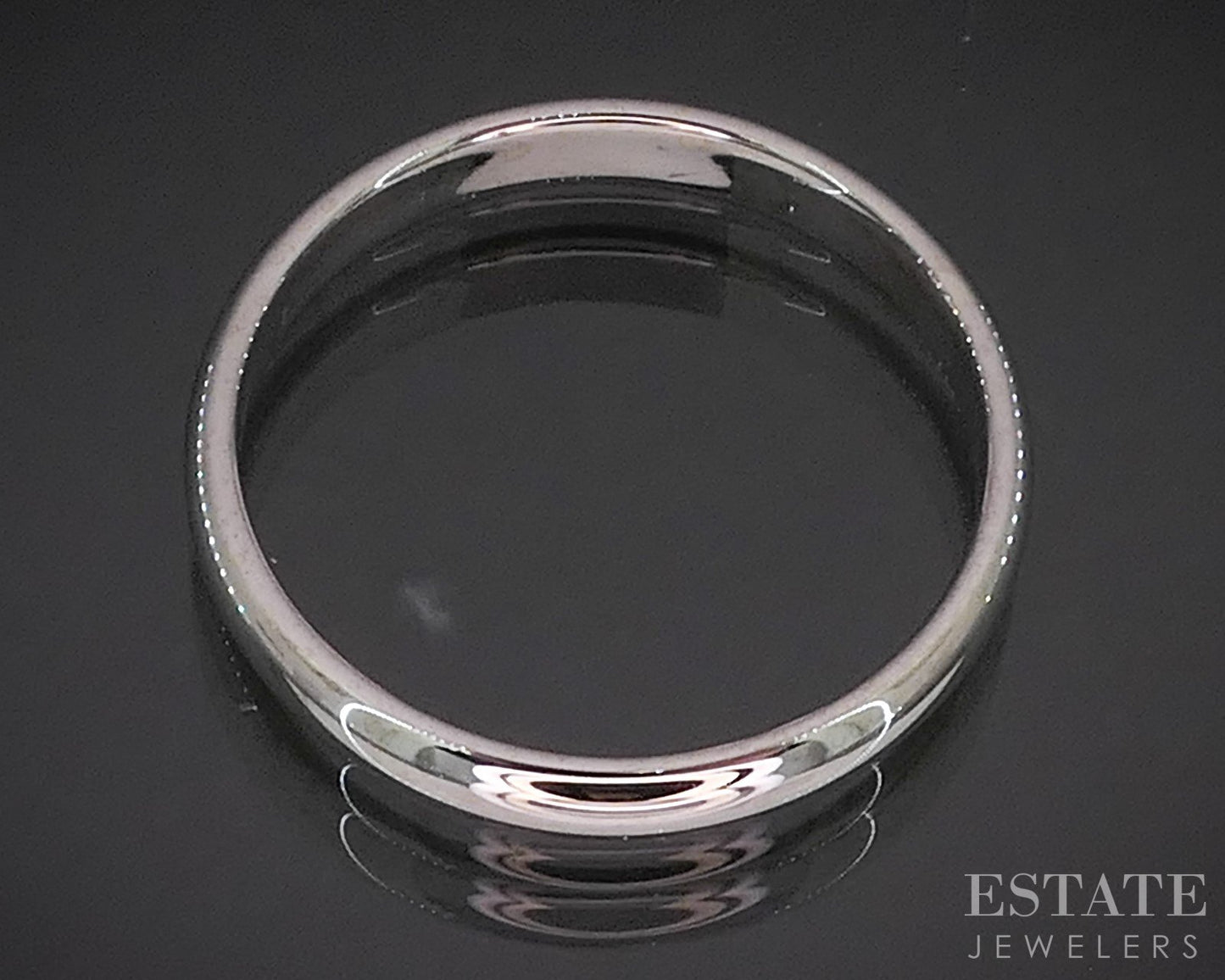 14k White Gold 3.2mm Smooth Classic Ladies Wedding Band 3.1g p91173
