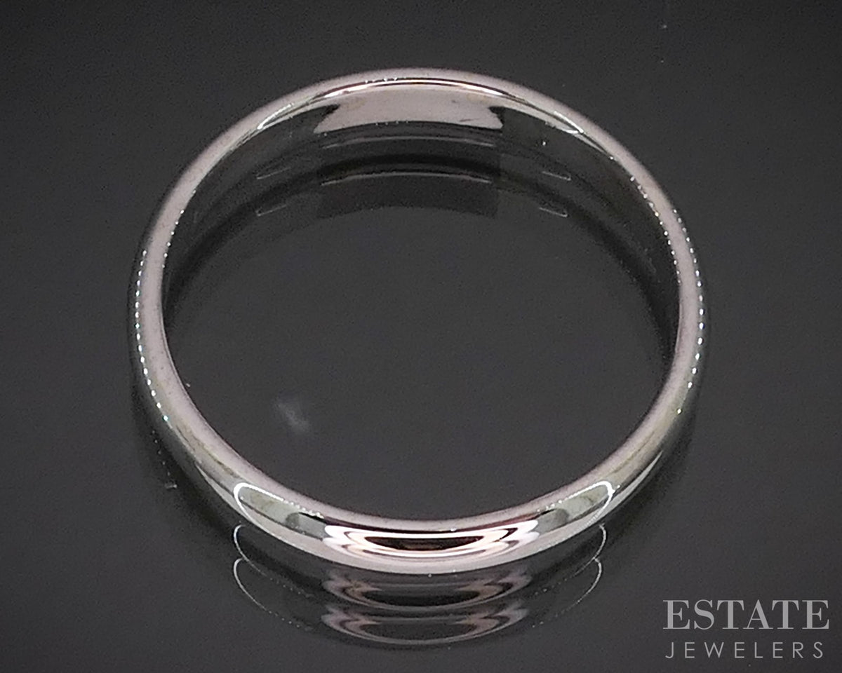 14k White Gold 3.2mm Smooth Classic Ladies Wedding Band 3.1g p91173
