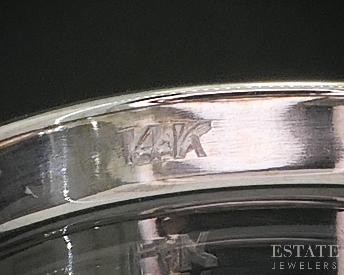14k White Gold 3.2mm Smooth Classic Ladies Wedding Band 3.1g p91173
