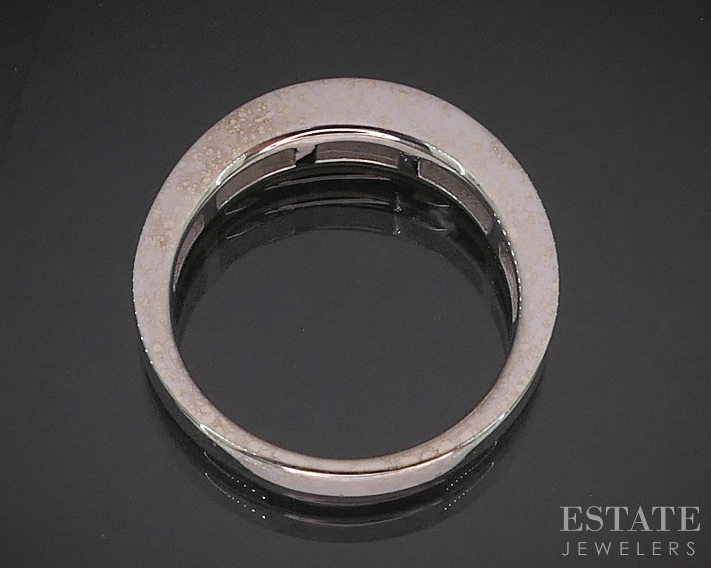 14k White Gold Natural .45ctw Diamond Ladies Wedding Band 4.6g i20332