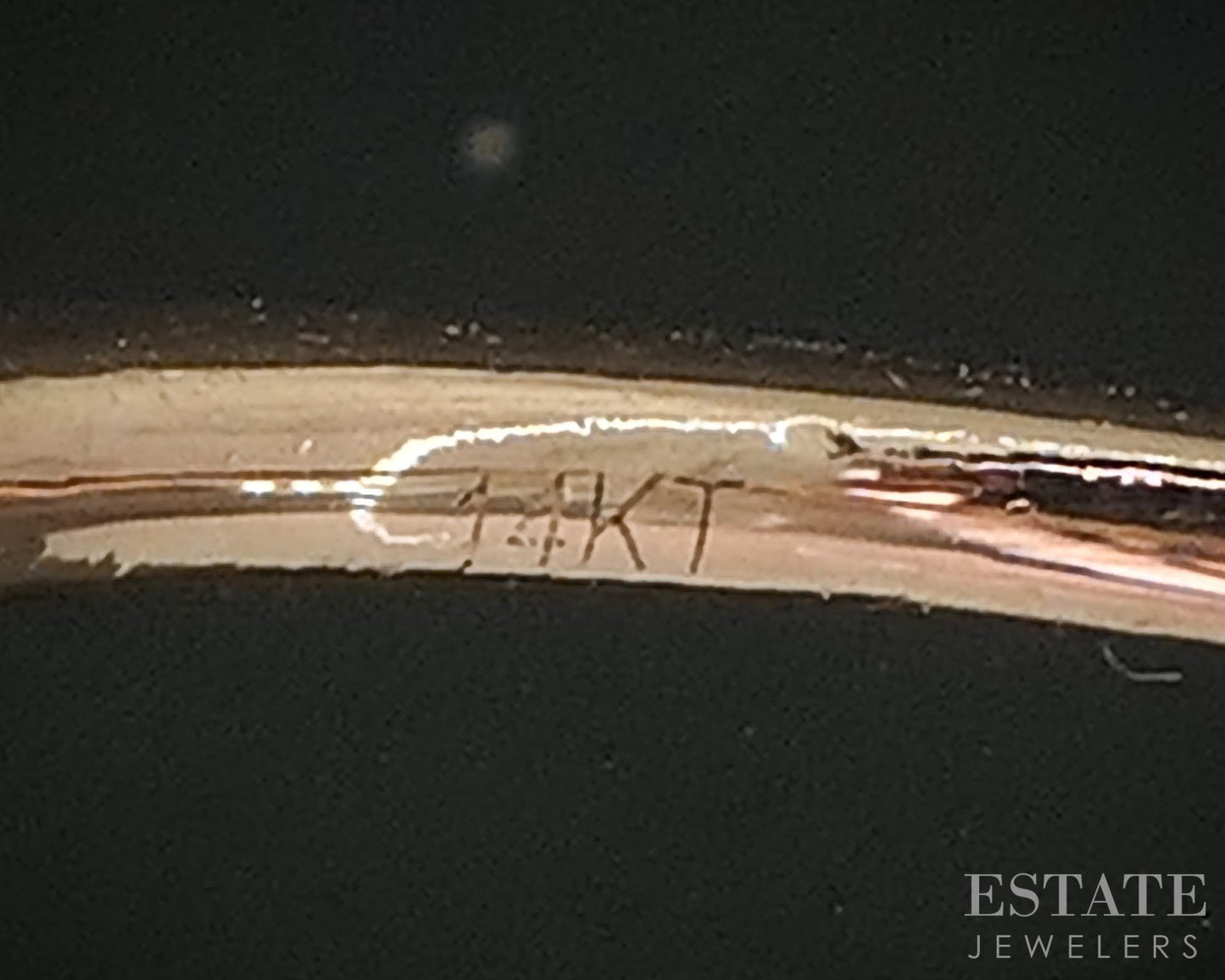 14k Strawberry Gold LeVian Natural .25ctw Diamond Engagement Ring 1.5g i20293