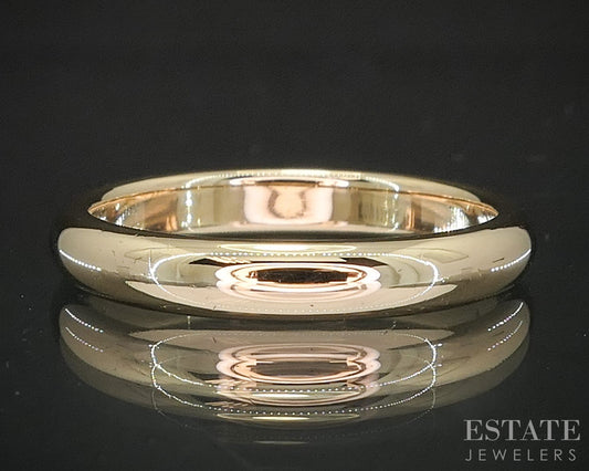 14k Yellow Gold 3.2mm Smooth Comfort Fit Ladies Wedding Band 4.3g i20184b